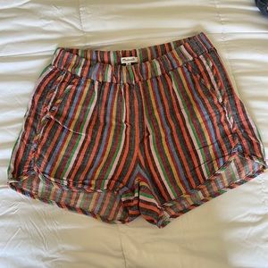 Madewell Multicolor Striped Women Shorts